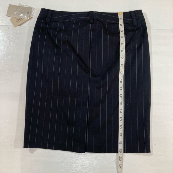 Guess Skirt Women's Size 27 Black Pinstripe Mini Pencil Straight Office Work - Picture 9 of 9